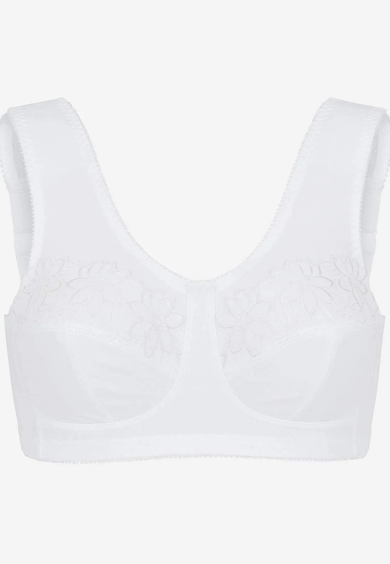 Clearance Soft-bh med broderi Lily 2-pack Basplagg|Plus Size
