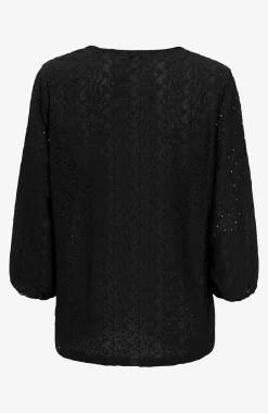 Discount Spetstopp med hålmönster Toppar & T-Shirts|Skjortor & Blusar