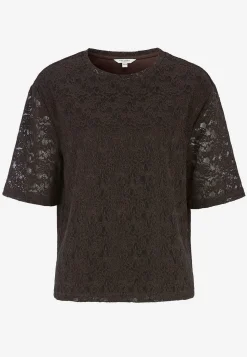 Best Spetstopp med rundhals Toppar & T-Shirts|Matchande Set