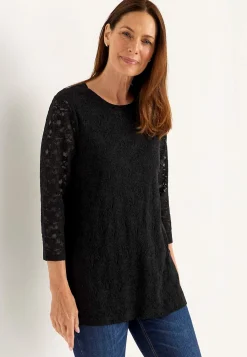 Outlet Spetstunika med rundhals Toppar & T-Shirts|Tunikor
