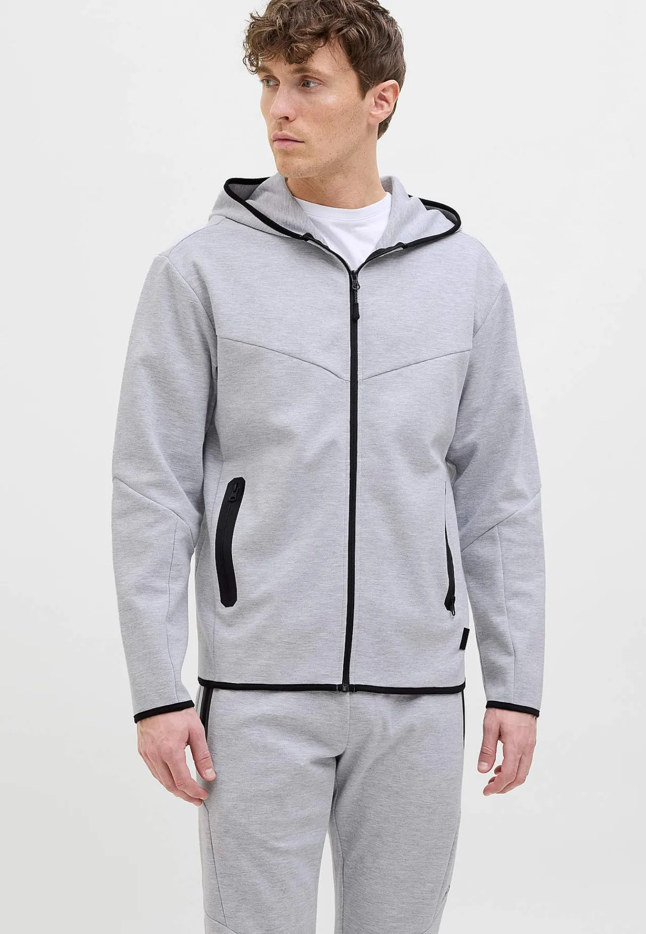 New Sportig huvtröja med dragkedja Tröjor & Hoodies