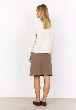 Online Stickad cardigan med hålmönster Tröjor & Cardigans|Stickat