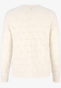 Online Stickad cardigan med hålmönster Tröjor & Cardigans|Stickat