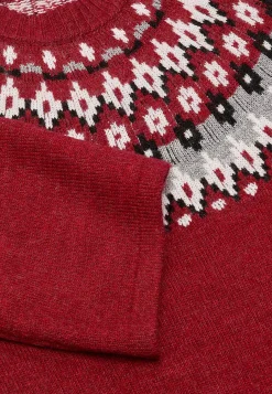 Clearance Stickad, jacquardmönstrad klänning Klänningar & Kjolar|Stickat