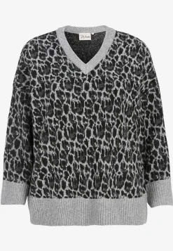 Online Stickad, leopardmönstrad tröja Tröjor & Cardigans|Stickat