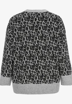 Online Stickad, leopardmönstrad tröja Tröjor & Cardigans|Stickat