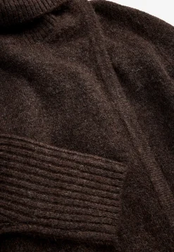 Clearance Stickad polotröja med omlottdetalj fram Tröjor & Cardigans|Stickat