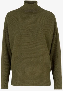 Discount Stickad polotröja med pingvinärmar Tröjor & Cardigans|Stickat
