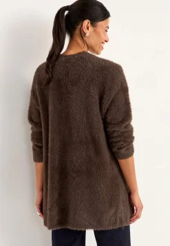 Stickad, öppen cardigan Tröjor & Cardigans|Stickat