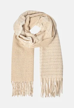 New Stickad scarf med fransar Accessoarer