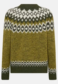 Discount Stickad tröja med jacquardmönster Tröjor & Cardigans|Stickat