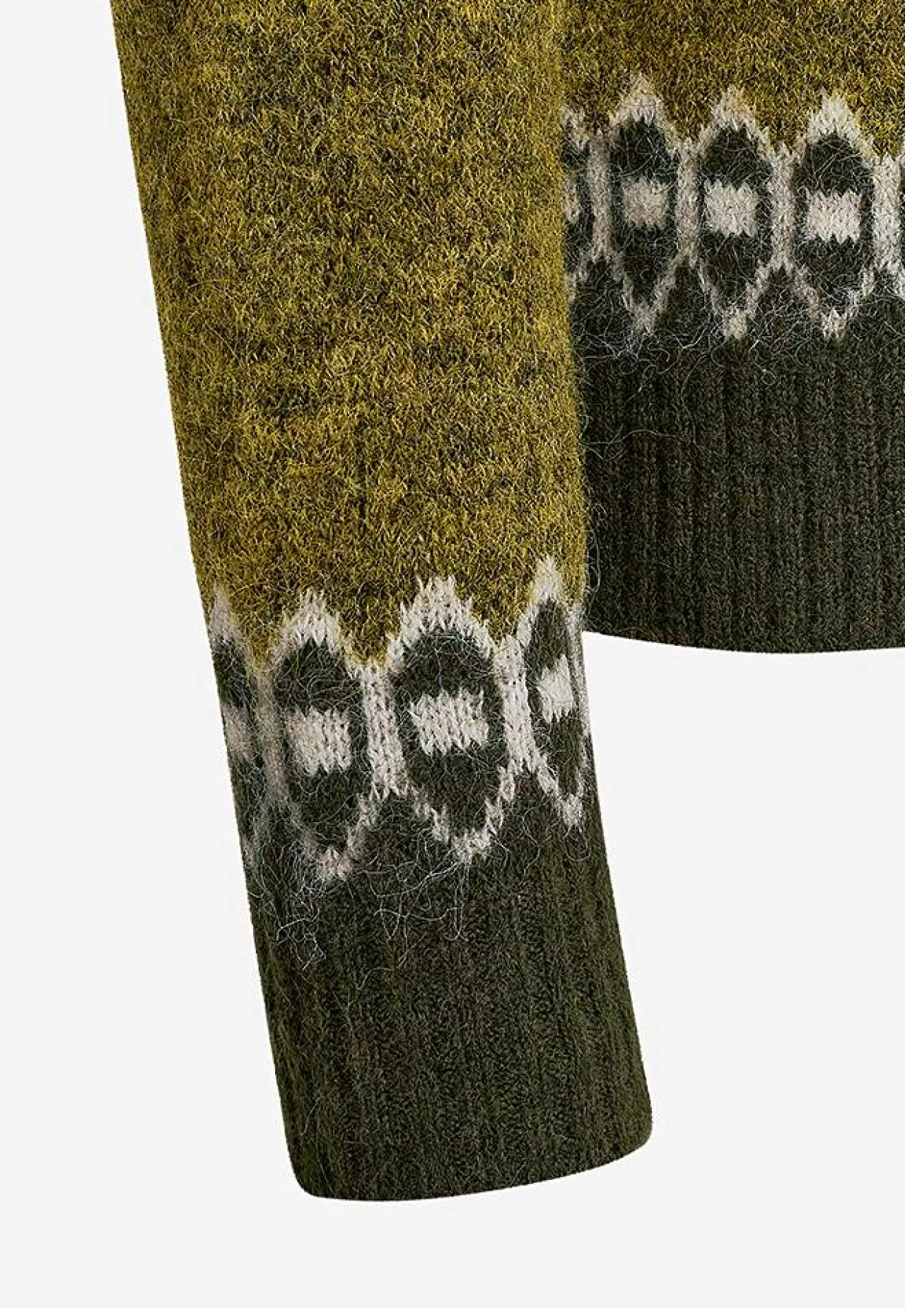 Discount Stickad tröja med jacquardmönster Tröjor & Cardigans|Stickat
