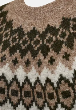 Clearance Stickad tröja med jacquardmönster Tröjor & Cardigans|Stickat