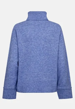 Hot Stickad tröja med krage Tröjor & Cardigans|Stickat