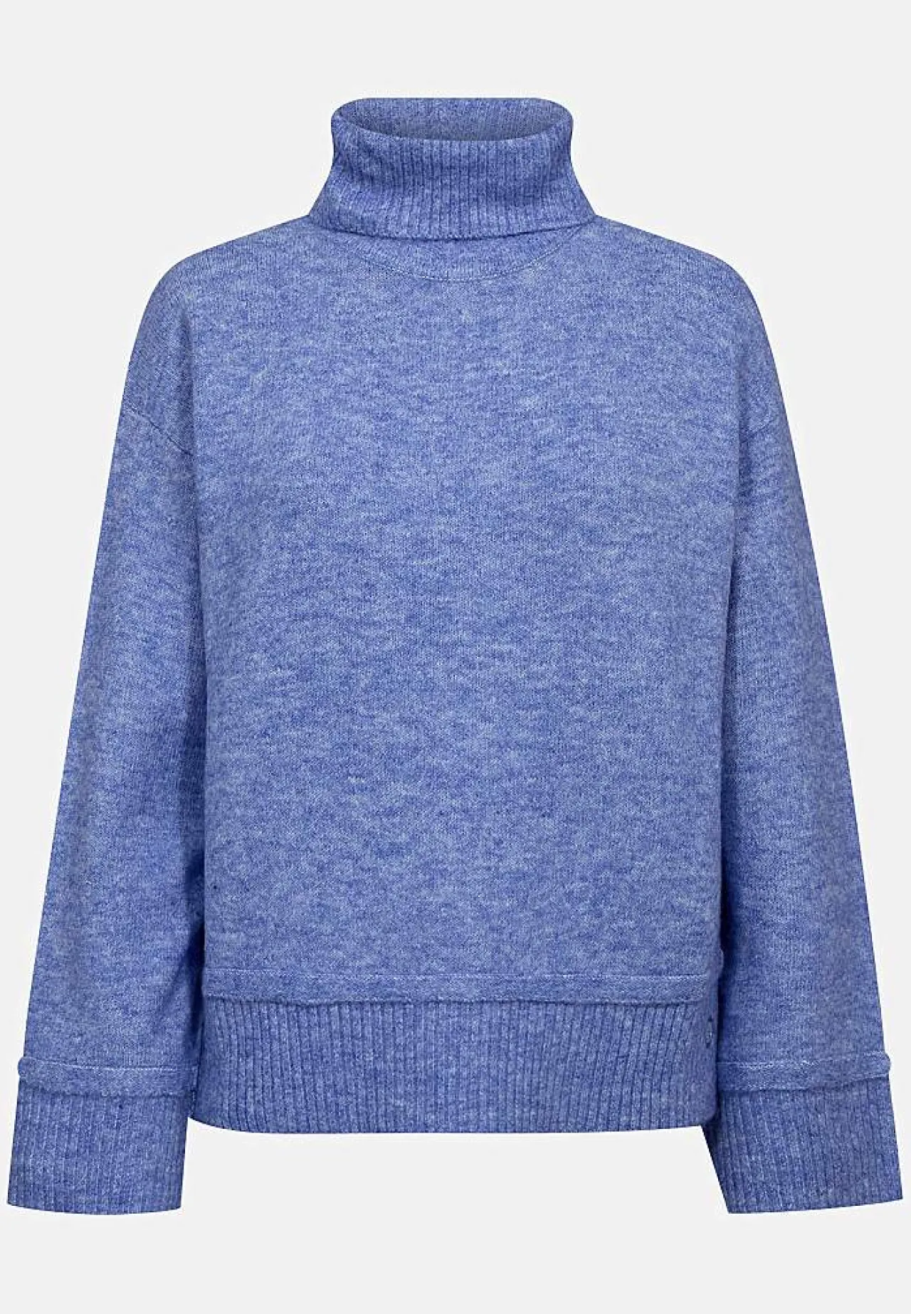 Stickad tröja med krage Tröjor & Cardigans|Stickat