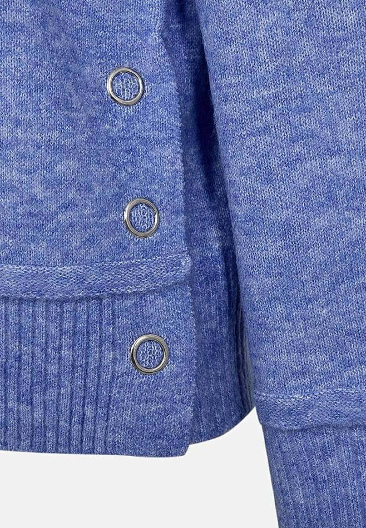 Stickad tröja med krage Tröjor & Cardigans|Stickat