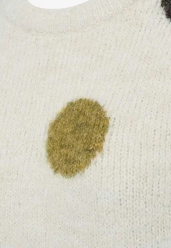 Online Stickad tröja med prickar Tröjor & Cardigans|Stickat