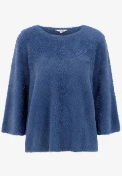 Clearance Stickad tröja med 3/4-ärmar Tröjor & Cardigans|Stickat
