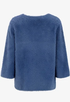 Clearance Stickad tröja med 3/4-ärmar Tröjor & Cardigans|Stickat