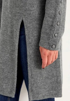 Clearance Stickad tunika med slits Stickat|Tunikor