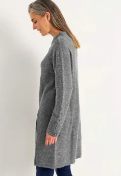 Clearance Stickad tunika med slits Stickat|Tunikor