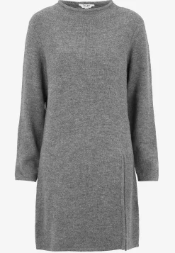 Clearance Stickad tunika med slits Stickat|Tunikor