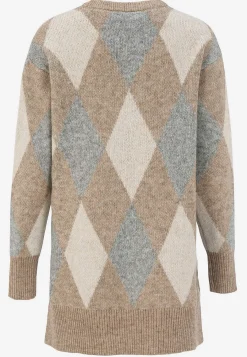 Online Stickad tunika med slitsar Tröjor & Cardigans|Stickat