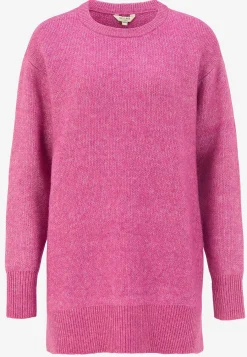 Clearance Stickad tunika med slitsar Tröjor & Cardigans|Stickat