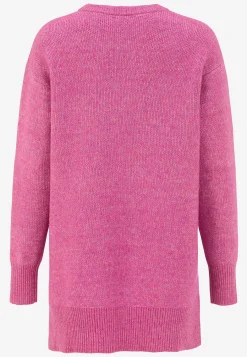 Clearance Stickad tunika med slitsar Tröjor & Cardigans|Stickat