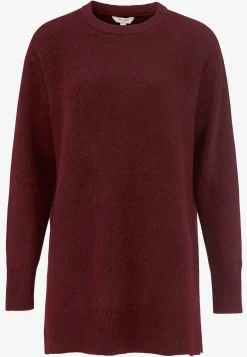 Sale Stickad tunika med slitsar Tröjor & Cardigans|Stickat