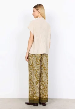 Discount Stickad väst med halvpolo Tröjor & Cardigans|Stickat