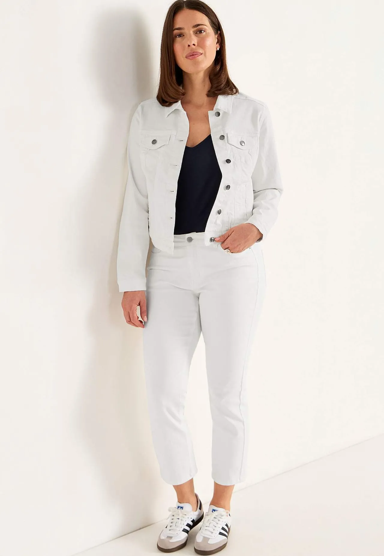 Outlet Stretchig jeansjacka Jackor & Kappor|Jeansplagg