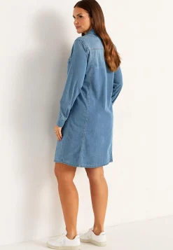 Clearance Stretchig jeansklänning Klänningar & Kjolar|Jeansplagg