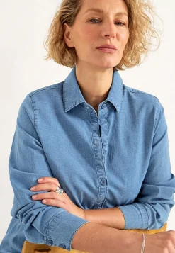 Online Stretchig tunika i denim Skjortor & Blusar|Tunikor