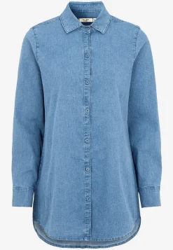 Online Stretchig tunika i denim Skjortor & Blusar|Tunikor