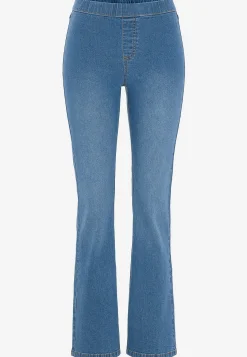 Online Stretchiga jeggings med bootcut Byxor|Jeans