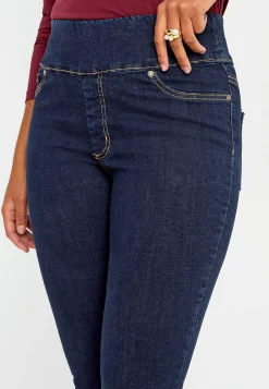 Stretchiga jeggings med hög resårmidja Elin Byxor|Jeans
