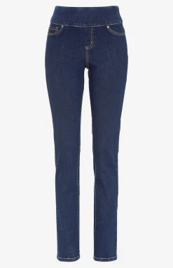 Stretchiga jeggings med hög resårmidja Elin Byxor|Jeans