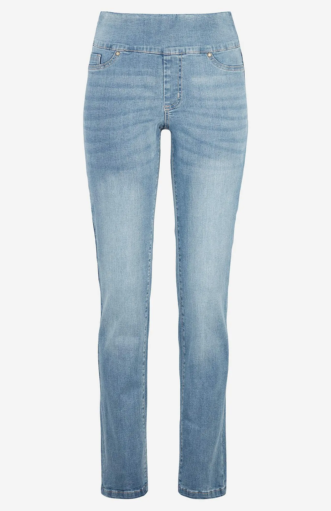 Outlet Stretchiga jeggings med hög resårmidja Elin Byxor|Jeans