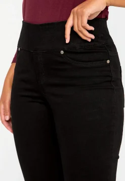 Outlet Stretchiga jeggings med hög resårmidja Elin Byxor|Jeans
