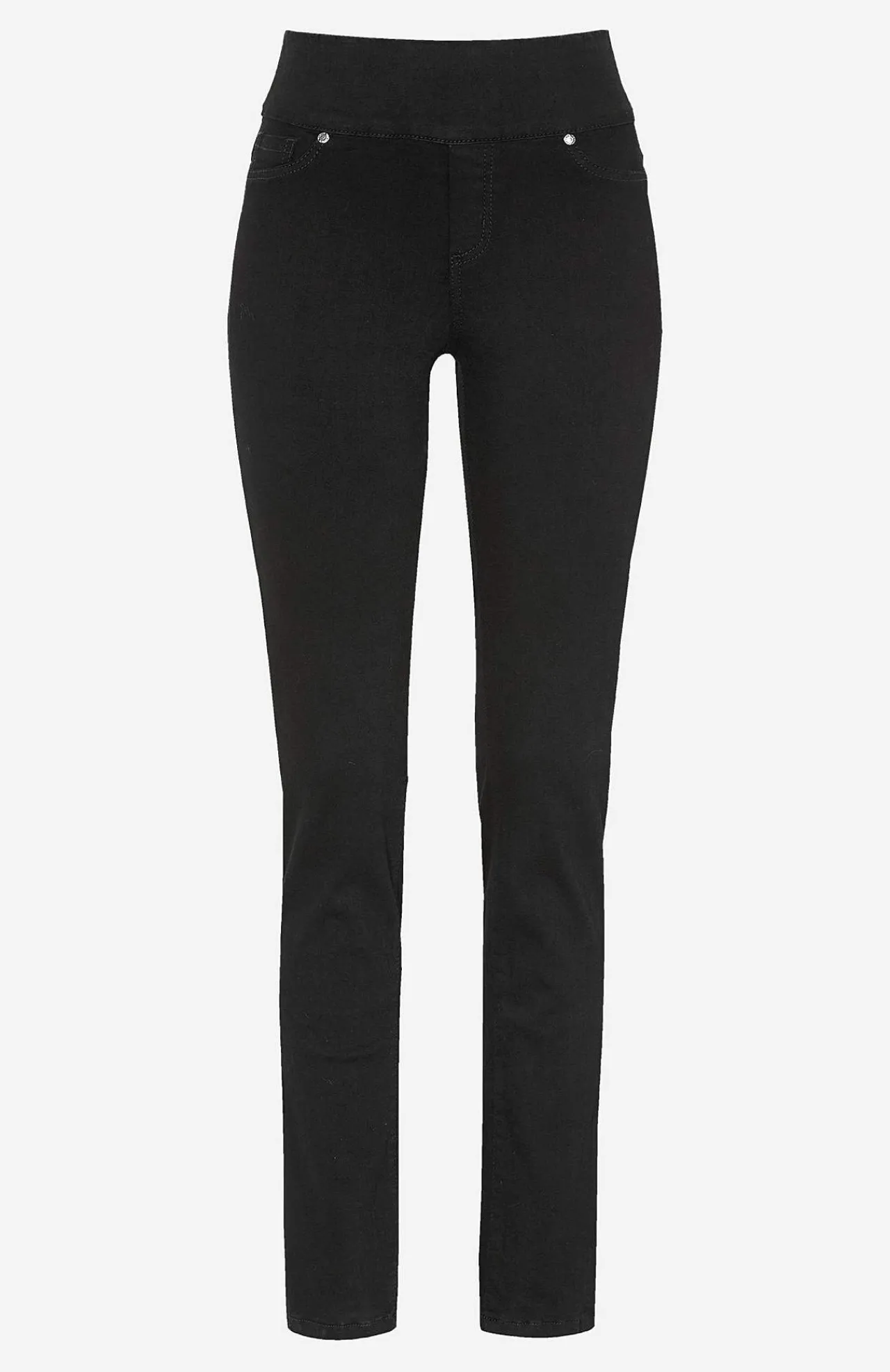 Outlet Stretchiga jeggings med hög resårmidja Elin Byxor|Jeans