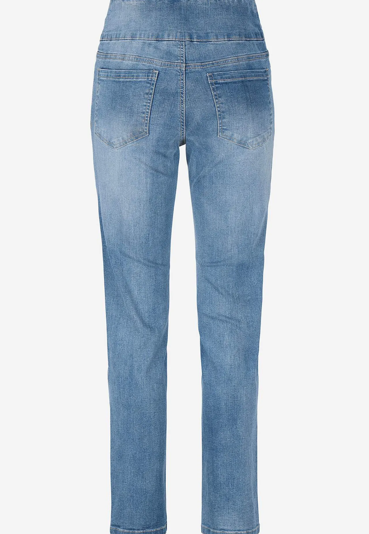 Outlet Stretchiga jeggings med hög resårmidja Elin Byxor|Jeans