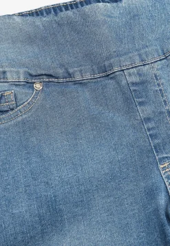Outlet Stretchiga jeggings med hög resårmidja Elin Byxor|Jeans