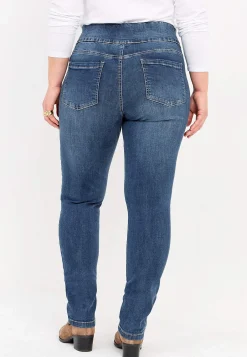 Online Stretchiga jeggings med hög resårmidja Elin Byxor|Jeans
