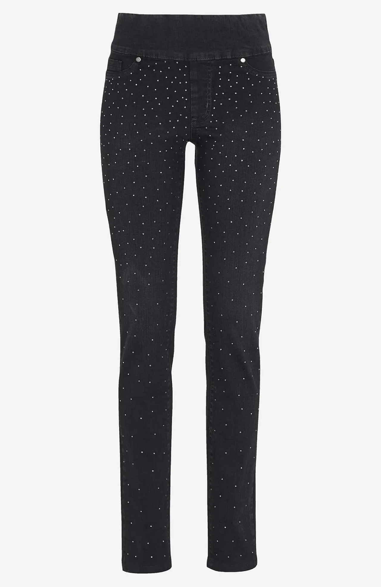 Best Stretchiga jeggings med strassdetaljer Byxor|Jeans