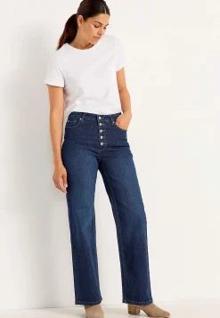 New Stretchjeans med hög midja Byxor|Jeans