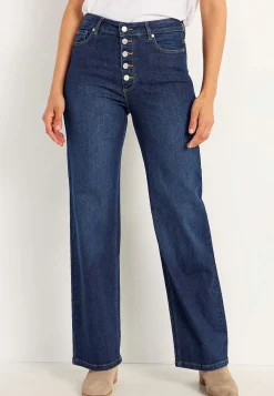 New Stretchjeans med hög midja Byxor|Jeans