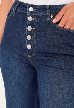 New Stretchjeans med hög midja Byxor|Jeans