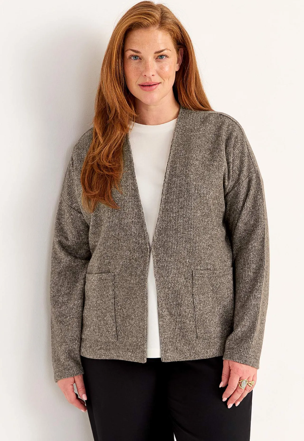 Online Supermjuk cardigan med fickor Beata Tröjor & Cardigans|Stickat