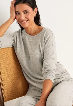 Sale Supermjuk, långärmad trikåtopp Toppar & T-Shirts|Matchande Set